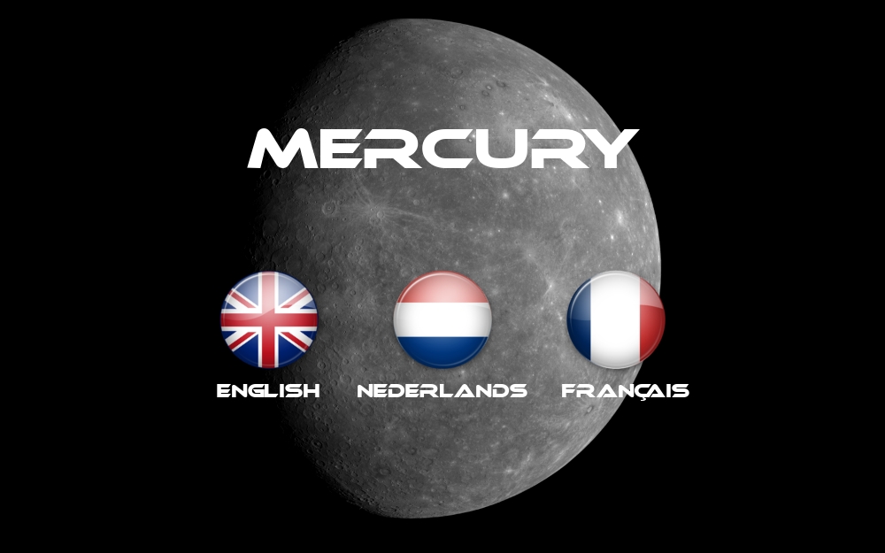 Mercury : Langage selection